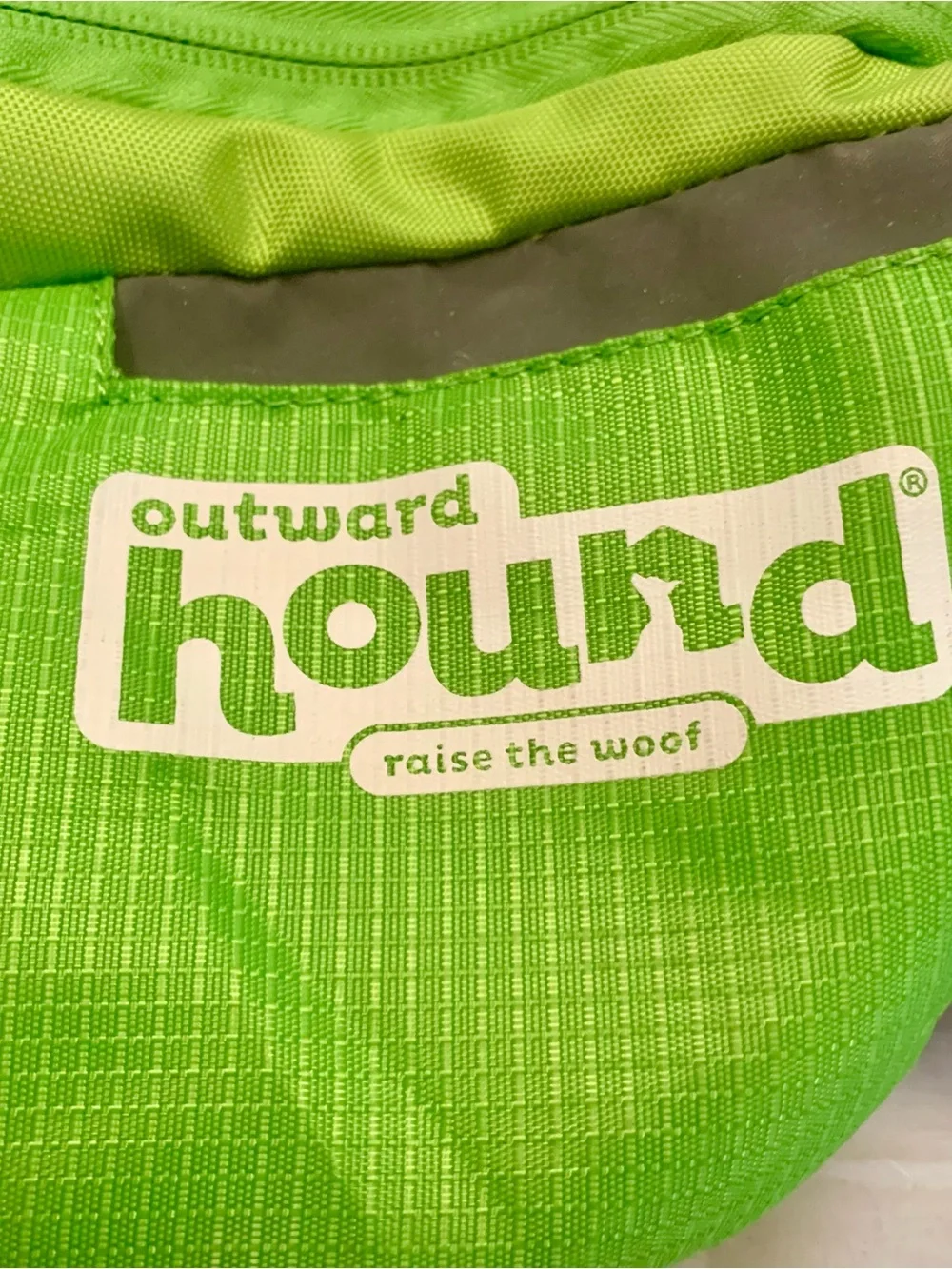 Dog Backpack Harness Hiking Saddlebag Outward Hound Zipper Pockets Green Large